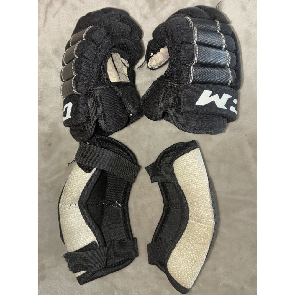 CCM Gloves Youth 9" Elbow Pads Youth L Hockey *flaws - Picture 3 of 8